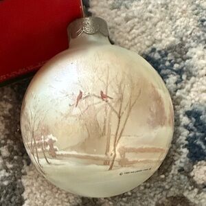 Grandparents Hallmark Christmas Ornament with Winter Scene